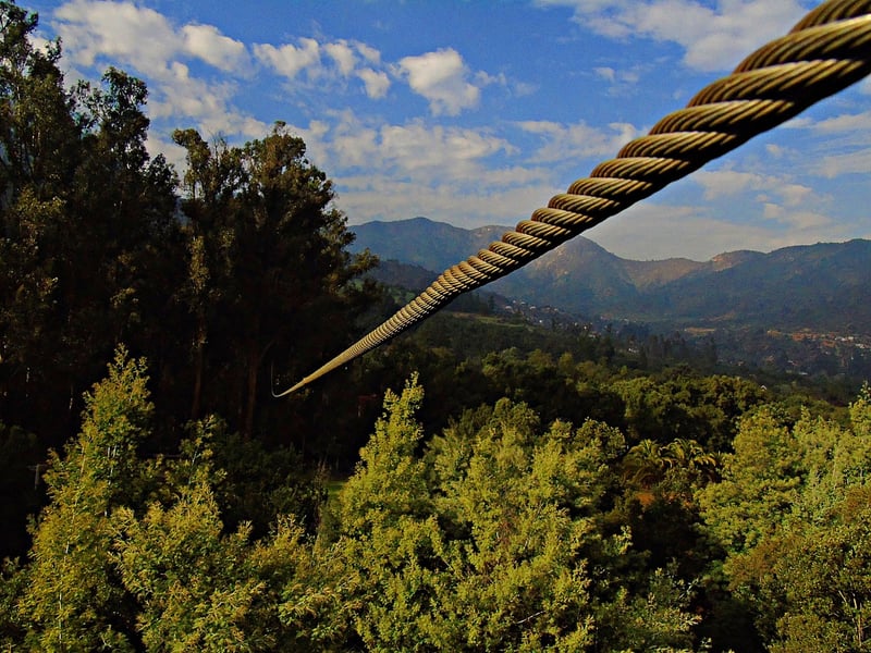 Zip Lining in the Mountains